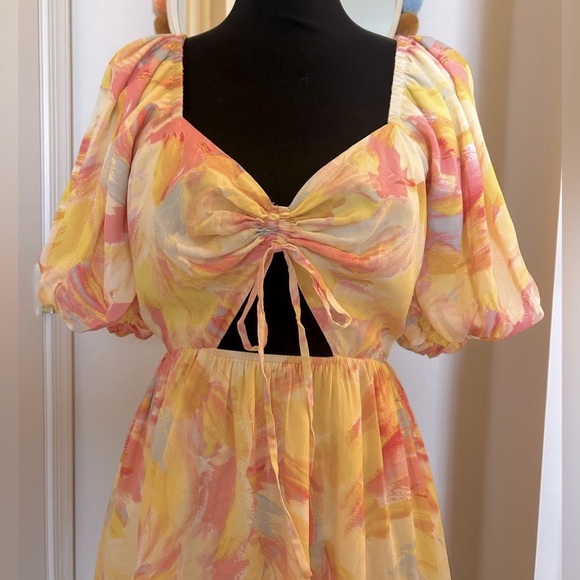 NWT Adelyn Rae Fit & Flare Tie Dye Mini Sundress - Picture 3 of 6